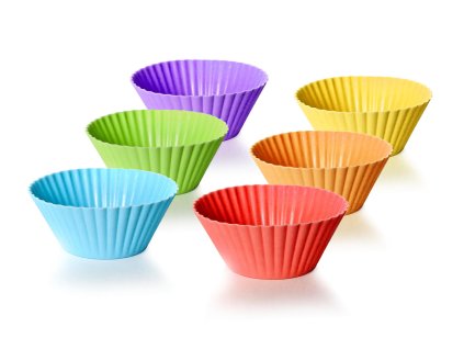 košíček na pečení 7,5x3cm silikon mix barev (6ks) CULINARIA