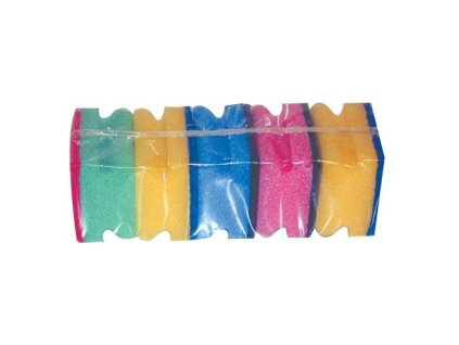 houbička na nádobí tvarov.8,5x7x4,5cm (5ks) 1205 mix barev