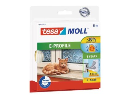 těsnění ok.a dveř."E" 9x4.0mm BÍ   (6m)