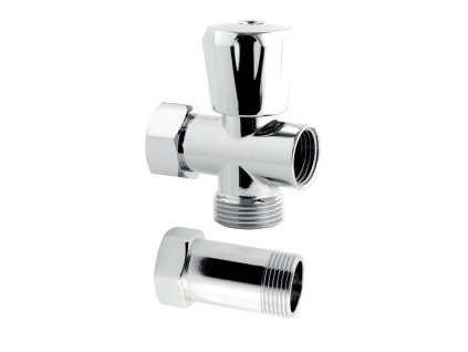 ventil pračkový + mezikus 3/4x3/4x3/4" CF3019