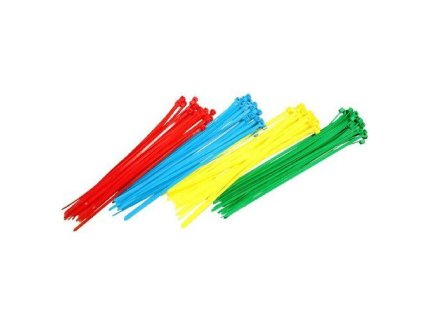 páska vázací 150x2,5mm mix barev (100ks)