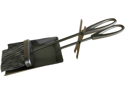 nářadí krb.v.38cm, ČER ocel, sada 2díl.