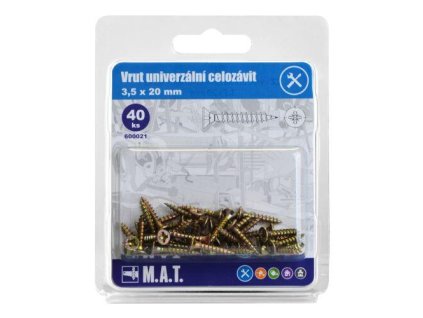 vrut un.celozávit 3,5x 20mm ZZ (40ks)