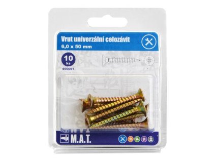 vrut un.celozávit 6,0x 50mm ZZ (10ks)