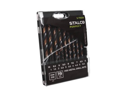S71839 Vrtaky do kovu HSS 1 0 10 0 mm STALCO PERFECT set 1a