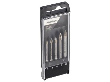 S72182 Vrtaky do skla sestava 4 10 mm STALCO PERFECT 1a