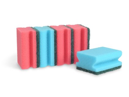 houbička na nádobí tvarov.8x4,5x2,5cm (5ks) mix barev