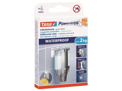 138473 Prouzek samolepici vodeodolny bily Powerstrips TESA 0a