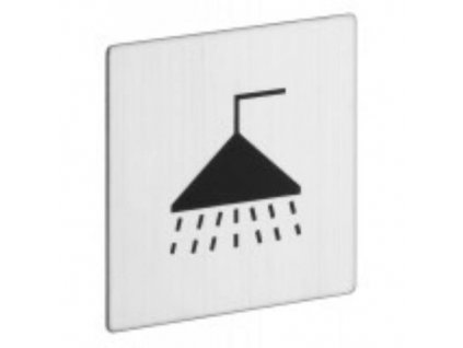 1033001500 Znak rozlisovaci ctvercovy sprcha 80 x 80 mm samolepici nerez mat 0a