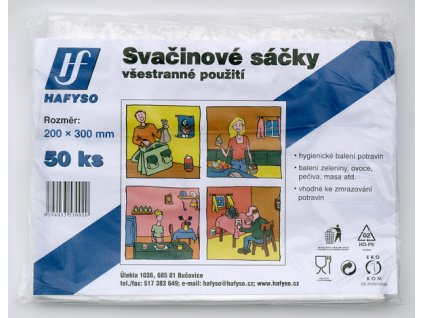 Hafyso Svačinové sáčky 20x30 cm/12my, 50ks/bal