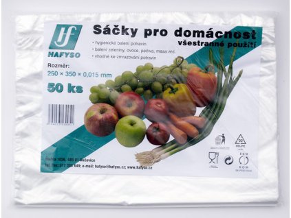 Hafyso Sáčky pro domácnost 25x35 cm/15my, 50ks/bal