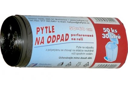 Hafyso Sáčky do košů 30l/50x60cm - 50ks/rol
