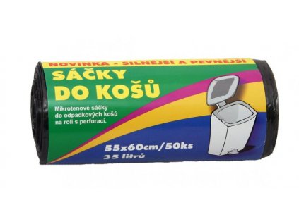 Hafyso Sáčky do košů 35l/55x60cm - 50ks/role černé