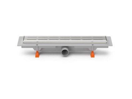 Žlab podlahový linearní 850 mm, boční D 40, klasik/floor lesk s nerez. rámečkem