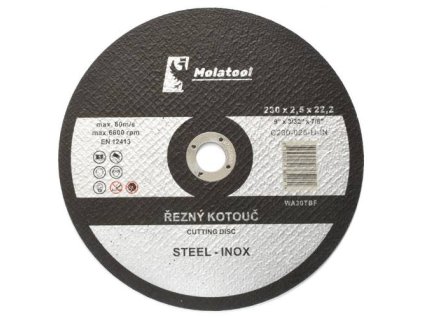 Kotouč řezný 230 x 2,5 x 22,2 mm  Molatool Standard