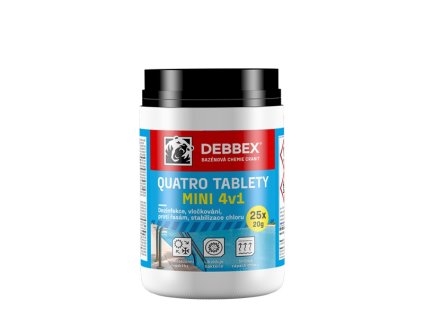 Quatro MINI tablety DEBBEX 500g