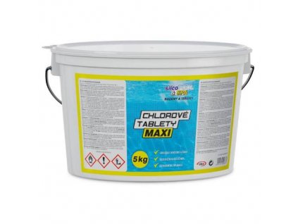 Chemie bazénová, Chlorové tablety MAXI, 5 kg, SILCO