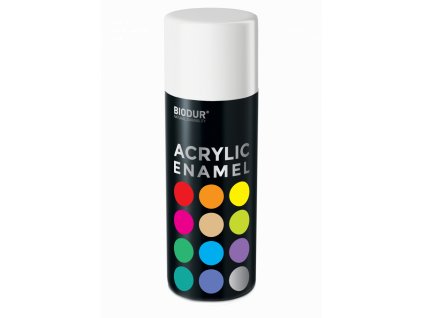 Akrylový email ve spreji - lesklá bílá 400ml/RAL 9010