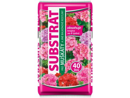 Substrát Forestina Standard - Muškáty a jiné balkónové rostliny 40 l