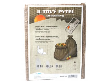 Jutový pytel 15 kg s úvazkem (30x60 cm)