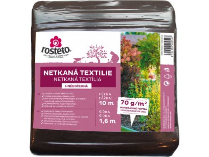 Neotex / netkaná textilie Rosteto - hnědočerný 70g šíře 10 x 1,6 m