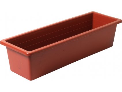 Truhlík hladký - terakota 40 cm