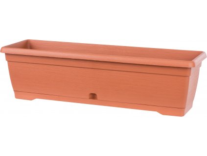 Truhlík Similcotto broušený - cihlová terakota 40 cm