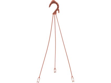Závěs na květináč Nicoli 48 cm - terakota