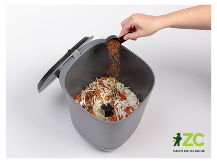 Kompostér Bokashi s bakteriemi - šedý recyklát