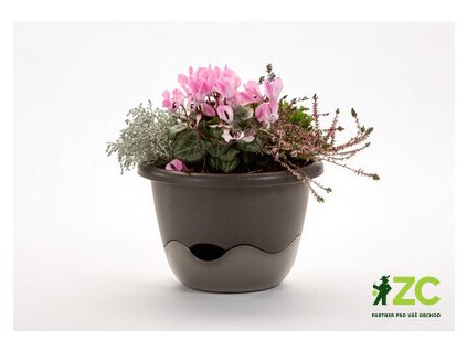 Květináč Mareta závěsný - antracit tmavý + světlý 25 cm