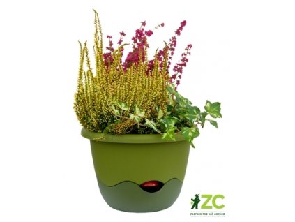 Květináč Mareta závěsný - zelená světlá + tmavá 25 cm