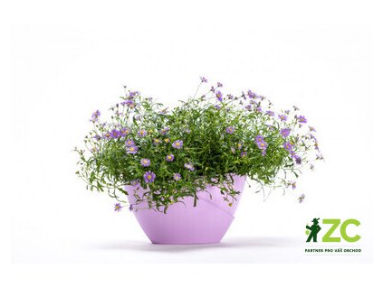 Květináč samozavlažovací Doppio - fialová 14 cm