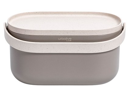 Nádoba na bioodpad UrbAlive bez rámu a sáčků - taupe + sl. kost s káv. sedlinou