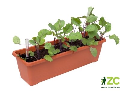 Truhlík samozavlažovací Bergamot - terakota 50 cm