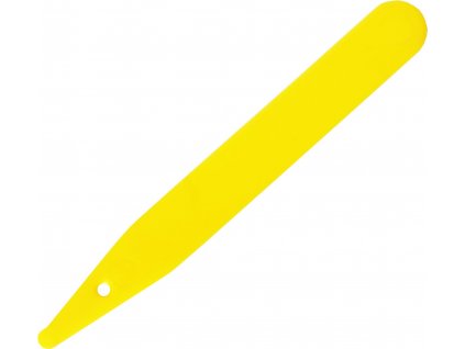 Jmenovka zapichovací L 4 žlutá 10x1,4 cm rovná
