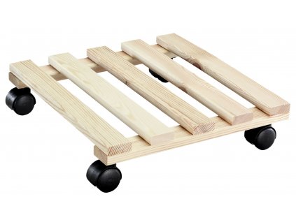 Podložka pod květináč čtvercový - 35 cm borovice (nosnost 100kg)