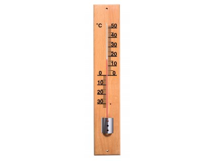 Teploměr venkovní - Chatový (3201) - dřevěný, 49 cm