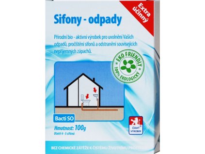 Enzym sifony a odpady Bacti SO - 100 g