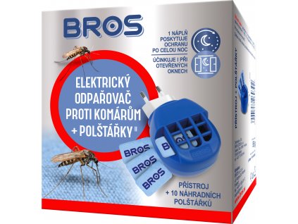 Bros - el. odpařovač proti komárům + 10 polštářků
