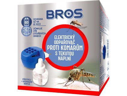 Bros - el. odpařovač proti komárům s tek. náplní 40 ml (60 nocí)