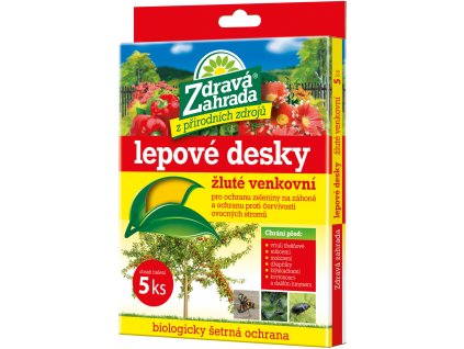 Zdravá zahrada - Lepové desky žluté (5 ks) venkovní