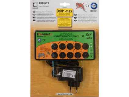 Odhaněč ultrazvukový - OdH 1 Max s adaptérem v blistru