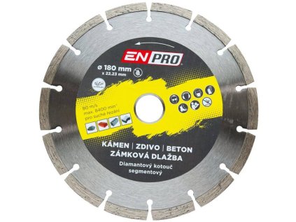 121513 Kotouc diamantovy segment 180 x 1 6 x 22 3 mm ENPRO 0z