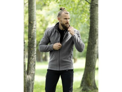Mikina fleece ARDON®JOFLEX šedá (Velikost S, Barva šedé odstíny)