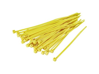 V24020 Pasky vazaci 120 x 2 5 mm 100 ks zluta 0a