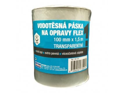 Páska vodotěsná na opravy FLEX 100 mm x 1,5 m transparentní