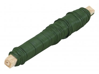 Drát vázací - polakovaný zelený 0,68 mm x 100 g