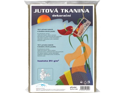 Jutová tkanina - 1,3 x 1 m přírodní