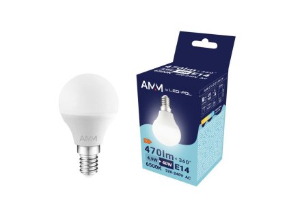 129603 Zarovka AMM E14 G45 4 9W CW 0a