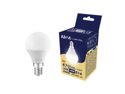 129604 Zarovka AMM E14 G45 4 9W DW 0a